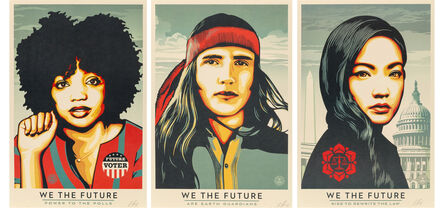 Shepard Fairey, ‘We The Future (SIGNED set of 3)’, 2018