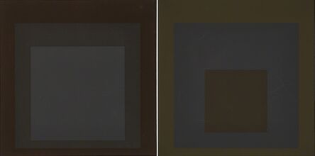 Josef Albers, ‘Two works of art: Profundo from the portfolio Soft Edge-Hard Edge, 1965; Late from the portfolio Soft Edge-Hard Edge, 1965’