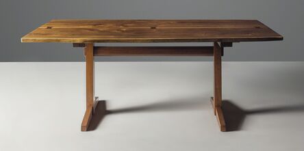 George Nakashima, ‘A 'Trestle' dining table’, designed 1944