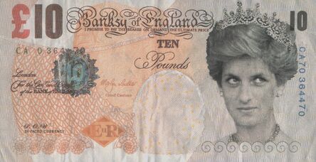 Banksy, ‘Di-Faced Tenner, 10 GBP Note’, 2005