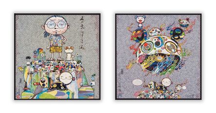Takashi Murakami, ‘With Eyes on the Reality of One Hundred Years from Now and Chaos (two works)’, 2013