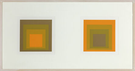Josef Albers, ‘Formulation: Articulation (Diptych)’, 1972