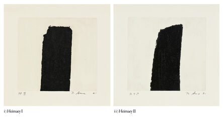 Richard Serra, ‘Heimaey I, II (2 works)’, 1991