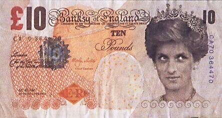 Banksy, ‘Di-faced Tenner, 10 GBP Note’, 2005