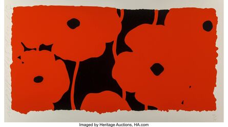 Donald Sultan, ‘Red Poppies’, 2010