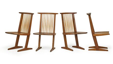 George Nakashima, ‘Set of four Conoid chairs, New Hope, PA’, 1969