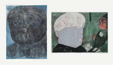José Luis Cuevas, ‘Coloso, from the Olympic Memories Portfolio, and Macbeth (two works)’, 1988; 1989