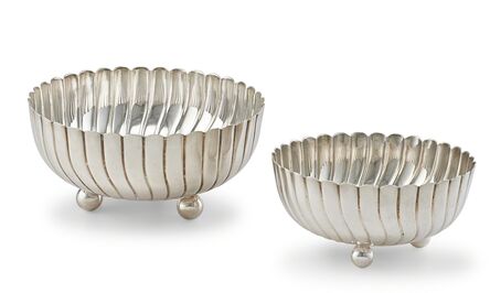 ‘Sterling Silver Fluted Bowls’, 20th c.