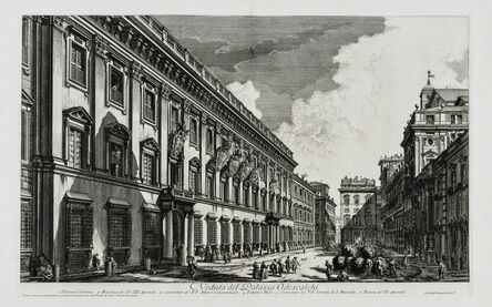 Giovanni Battista Piranesi, ‘Veduta del Palazzo Odescalchi, from: Vedute di Roma’, 1753