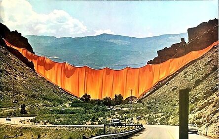 Christo, ‘The Valley Curtain, Rifle, Colorado (SIGNED) from the Collection of Jacob and Aviva Bal Teshuva (Hand Signed)’, 1972