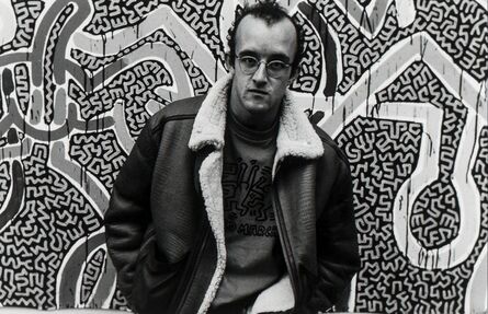 Pieter Van Oudheusden, ‘Keith Haring, Amsterdam’, 1986