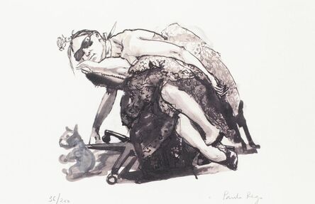 Paula Rego, ‘Girl Who Has Been Sick Resting with Her Favourite Cuddly (Rosenthal 281)’, 2000