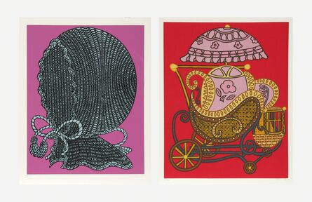 William Nelson Copley, ‘Baby Buggy and Baby Bonnet (two works)’, 1978