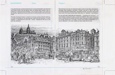 R. Crumb, ‘Robert Crumb pages from 'Kafka' (double page)’, 1993
