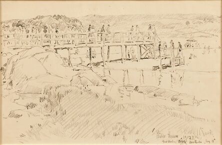 Childe Hassam, ‘Wooden Bridge’, 1912