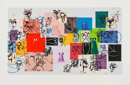 George Condo, ‘Paper Faces’, 2000