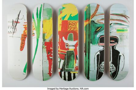 Jean-Michel Basquiat, ‘Untitled, set of five skate decks (Open Edition)’, 2016