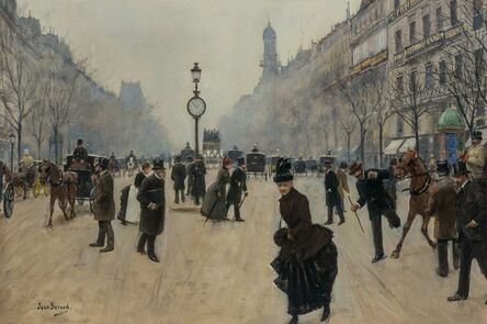 Jean Béraud, ‘Carrefour Drouot (Drouot Crossroads)’, circa 1887