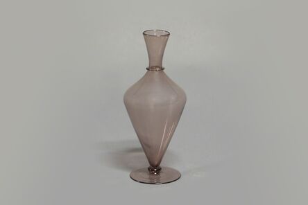 Vittorio Zecchin, ‘M.V.M. Cappellin Murano, Iridized amethyst footed glass vase’, 1924