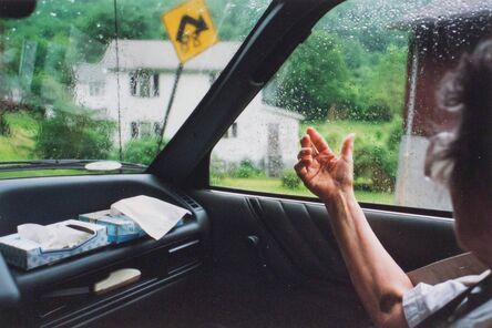 Doug DuBois, ‘My grandmother points to her old house, Avella, PA’, 1991/2014