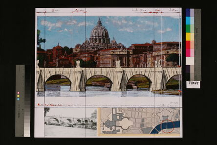 Christo, ‘Ponte Sant’Angelo,  Wrapped (Project for Rome)’, 2011
