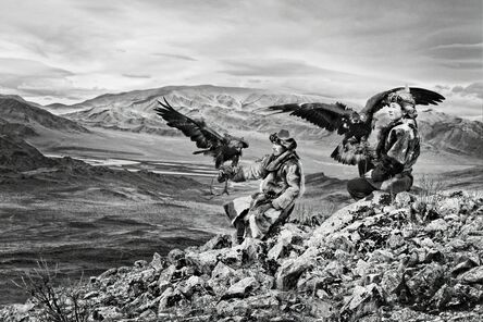 Oliver Klink, ‘Siezbek And His Brother, Eagle Hunters, Mongolia’, 2016/2018