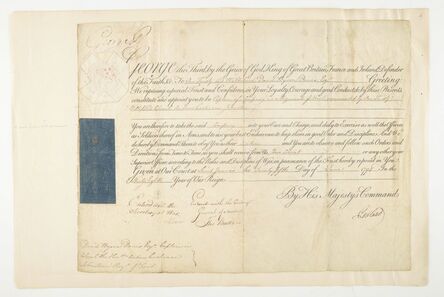 ‘George III (George William Frederick): Three documents signed’