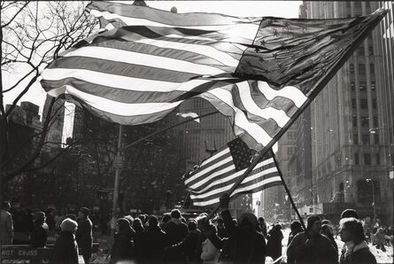 Thomas Frederick Arndt, ‘Two Americna Flags, Freed Iranian Hostage Tickertape Parade’, 1981