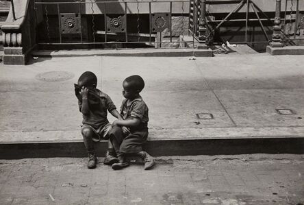 Helen Levitt, ‘New York (Children on curb)’, circa 1939-printed late 1950s
