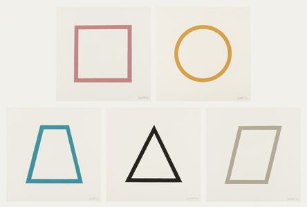 Sol LeWitt, ‘Five Geometric Figures in Five Colours’, 1986