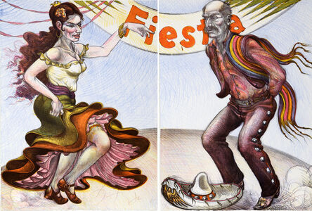 Luis Jiménez, ‘Fiesta (Diptych)’, 1986