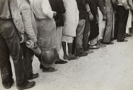Marion Post Wolcott, ‘Vegetable Pickers, Migrants, Waiting After Work to be Paid, Near Homestead, Florida’, 1939