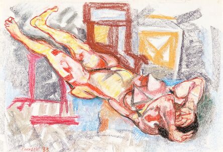Fausto Pirandello, ‘Nudo in un interno’, 1953