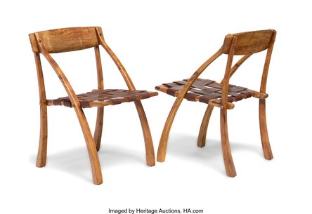 Arthur Espenet Carpenter, ‘Pair of Wishbone Chairs’, 1985
