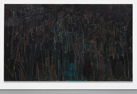 George Condo, ‘Black Standing Figures’, 2000