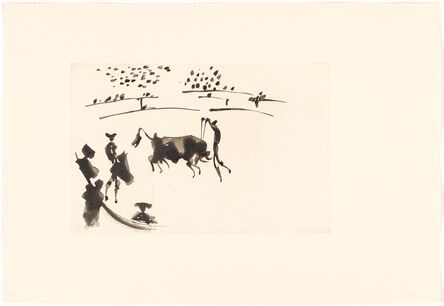Pablo Picasso, ‘Clavando un par de Banderillas’, 1957