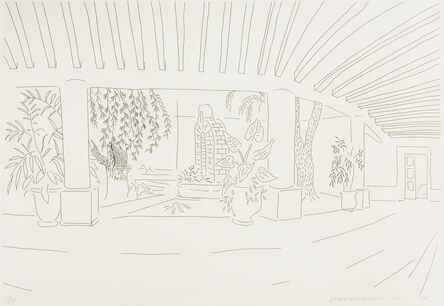David Hockney, ‘Mexican Hotel Garden’, 1984
