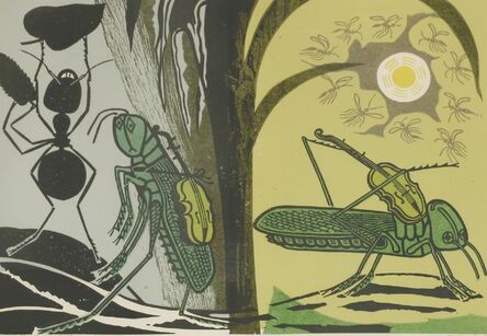 Edward Bawden, ‘'AESOP'S FABLES: THE ANT AND GRASSHOPPER'’