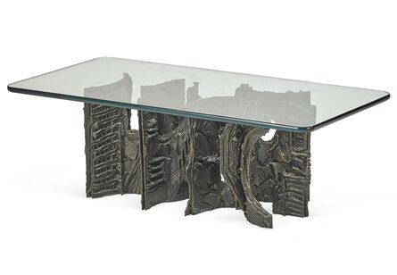 Paul Evans (1931-1987), ‘Rare Sculptured Metal coffee table, New Hope, PA’, 1970s