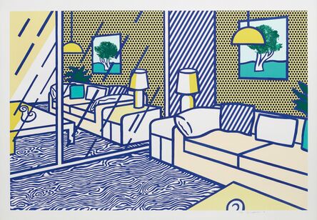 Roy Lichtenstein, ‘Blue Floor, from Interior Series’, 1991
