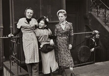 Helen Levitt, ‘New York (three girls play dress up)’, ca. 1940