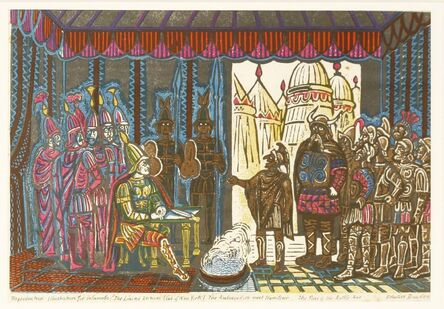 Edward Bawden, ‘THE AMBASSADORS MEET HAMILCAR: THE PASS OF THE BATTLE-AXE' - AN ILLUSTRATION FOR 'SALAMMBO', The Limited Editions Club of New York’, 1960