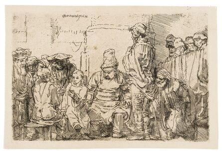 Rembrandt van Rijn, ‘Christ Disputing with the Doctors: A Sketch’, 1652