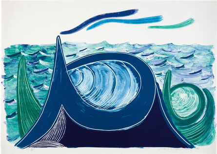 David Hockney, ‘The Wave, A Lithograph’, 1990