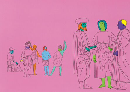 Michael Craig-Martin, ‘Deconstructing Piero (pink) 2’, 2004