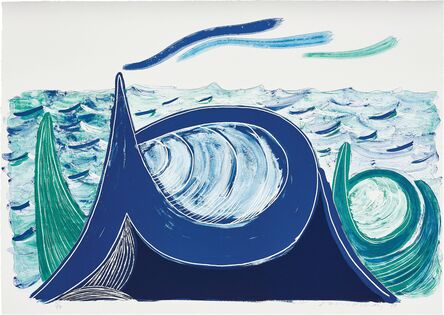 David Hockney, ‘The Wave, A Lithograph’, 1990