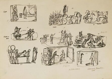 Edward Bawden, ‘PRELIMINARY SKETCHES FOR ILLUSTRATION TO 'HISTORIES OF HERODOTUS' (Heritage Press, 1958)’