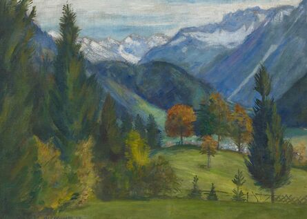 Otto Modersohn, ‘Blick auf die Hintersteiner Berge’, 1934