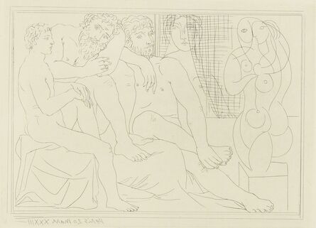 Pablo Picasso, ‘Sculpteurs, modèles et sculpture (B. 149; Ba. 301)’