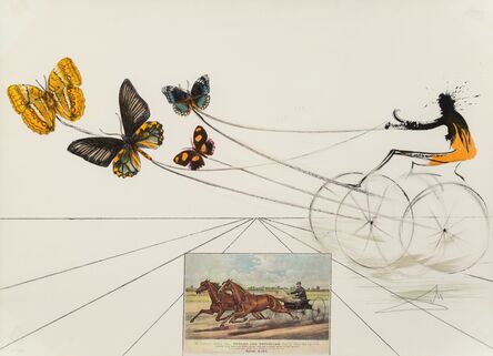 Salvador Dalí, ‘American Trotting Horses No. 1, from Currier & Ives as Interpreted by Salvador Dali’, 1971